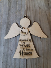 Load image into Gallery viewer, Mom Memorial Ornament, Dad Memorial Ornament, Christmas in Heaven, Memorial Ornament, Christmas Wooden Ornament Kit, DIY Christmas Decor, Kids Christmas Crafts

