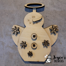 Load image into Gallery viewer, Snowangel Ornament, Christmas Wooden Ornament Kit, DIY Christmas Decor, Kids Christmas Crafts
