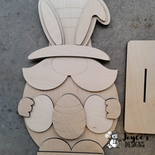 Load image into Gallery viewer, Easter Bunny Shelf Sitter, DIY Easter, Bunny Easter, Easter Bunny, Hipity Hopity, Carrot, DIY painting kits, Kids Easter Crafts
