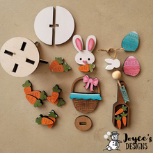 Load image into Gallery viewer, Easter Gumball Machine and Riser Filler, DIY Easter, Bunny Easter, Easter Bunny, Hipity Hopity, Carrot, DIY painting kits, Kids Easter Crafts
