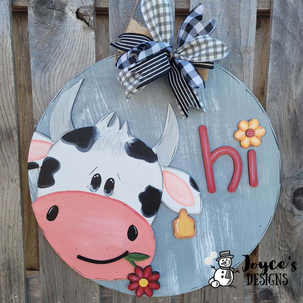 Hi Cow Welcome Sign