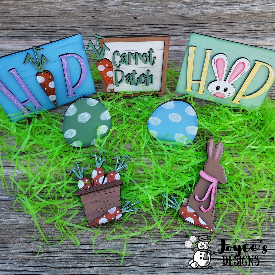 Easter Tiered Tray, DIY Easter, Bunny Easter, Easter Bunny, Hipity Hopity, Carrot, DIY painting kits, Kids Easter Crafts