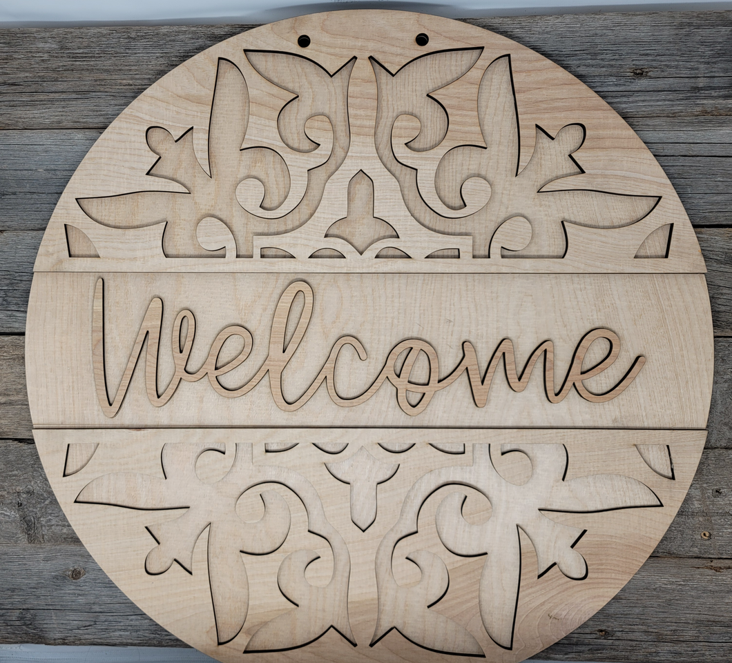 Door Hanger - Welcome Country Scroll
